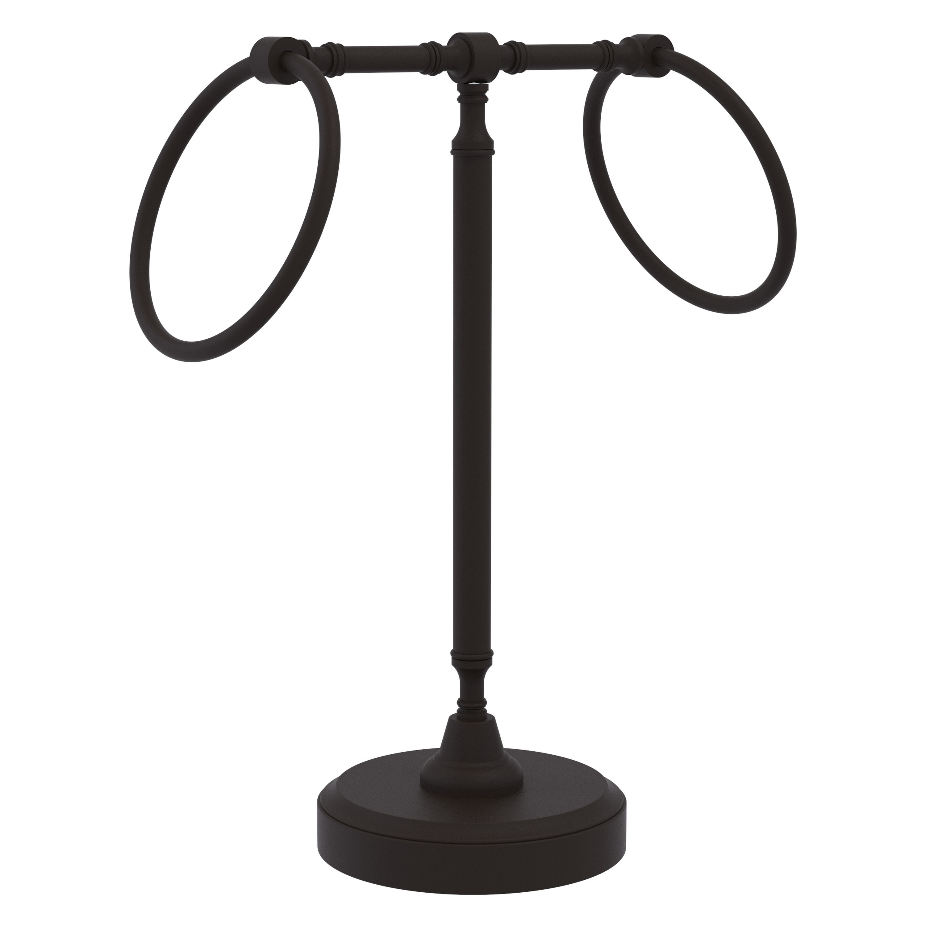 Allied Brass Vanity Top 2 Towel Ring Guest Towel Holder
