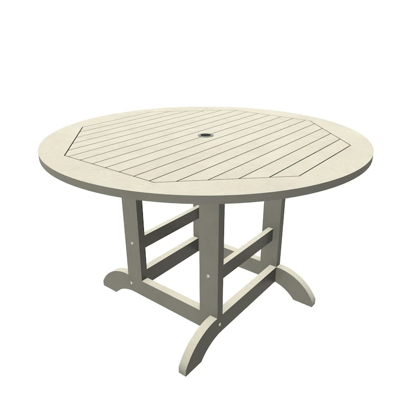 Highwood Commercial Grade 48" Round Dining Height Table - Harbor Gray