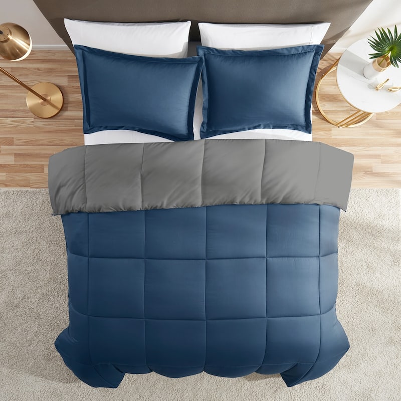 Nestl All Season Down Alternative Reversible Comforter Set
