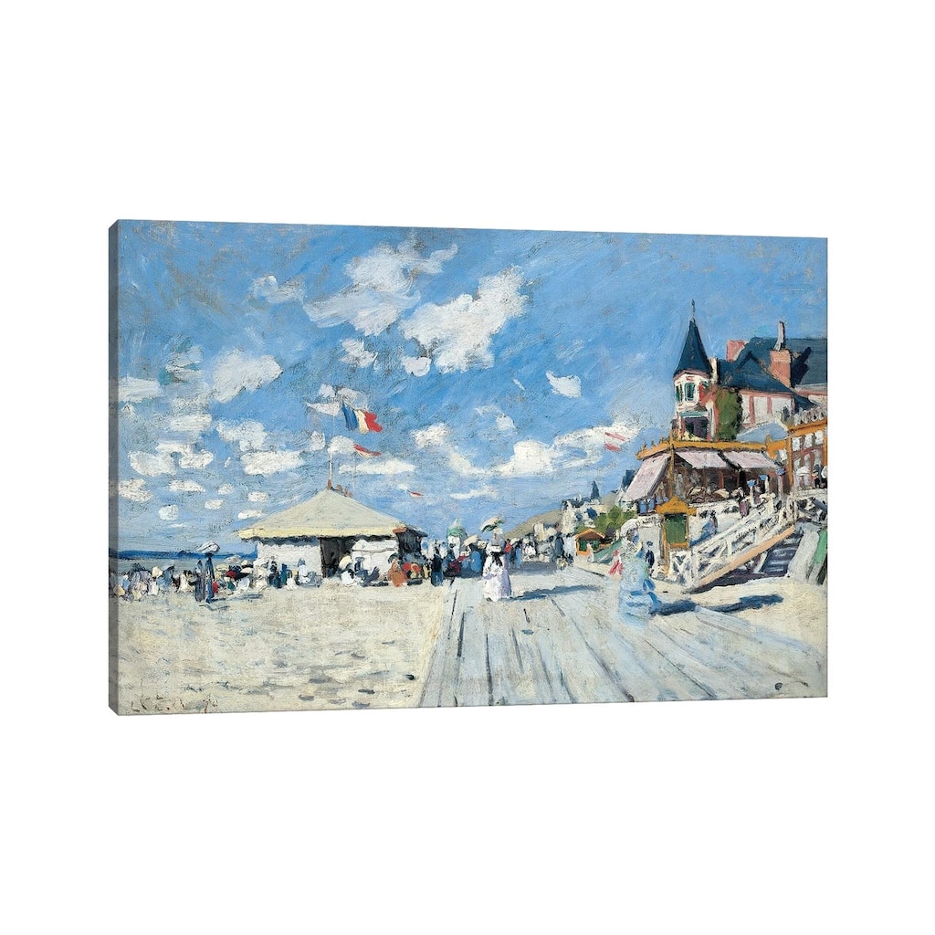 iCanvas "On the Beach at Trouville, 1870 " by Claude Monet Canvas Print