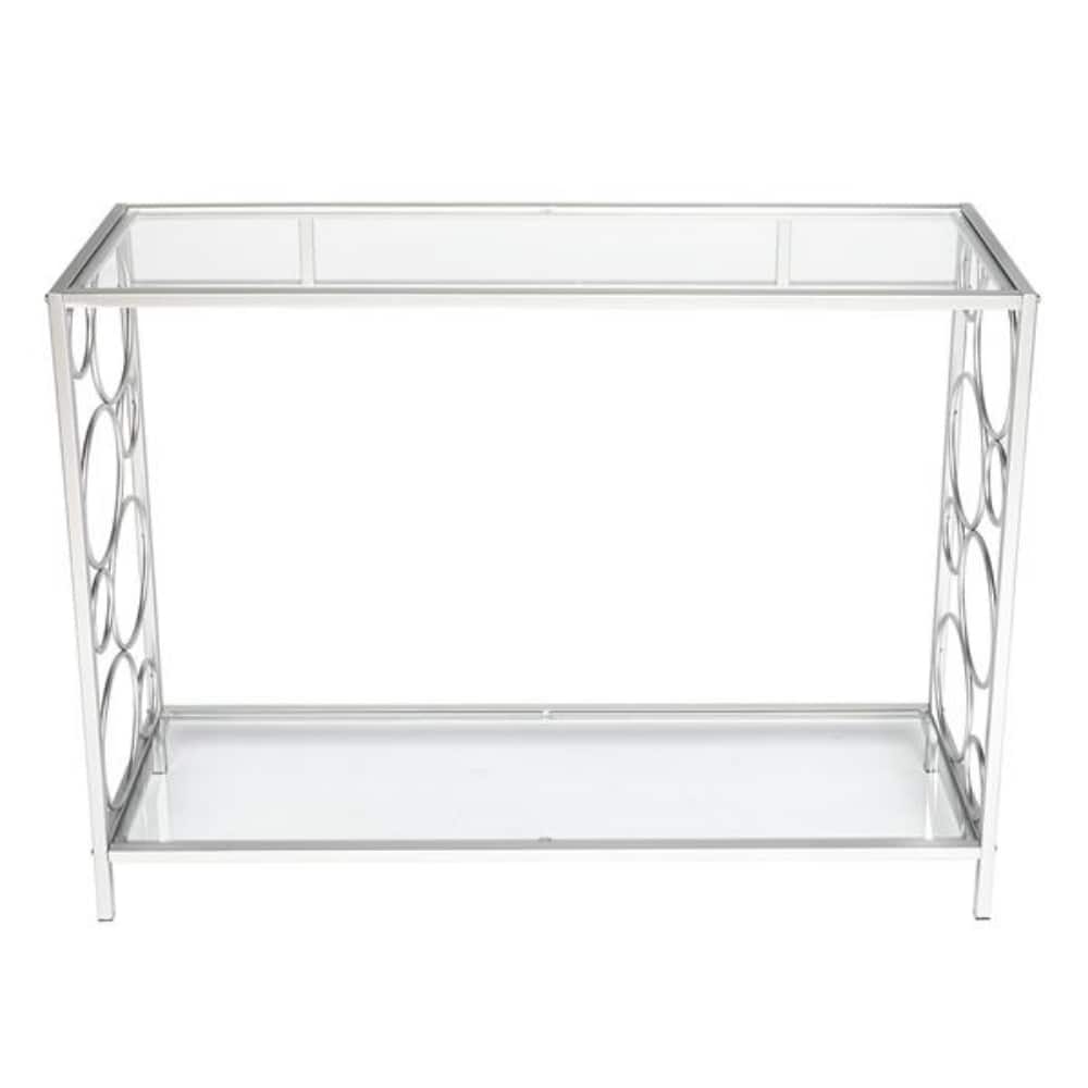 Toughened Glass Panel Console Table - (40.16 x 12.01 x 29.92)"