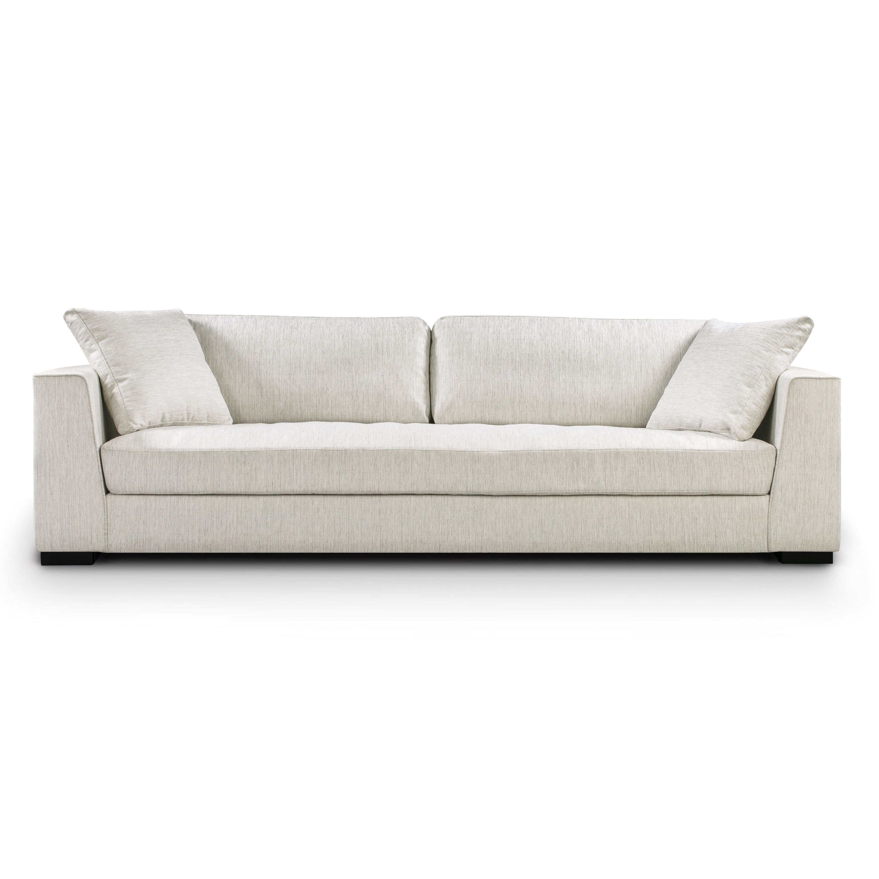 Poly and Bark Upholstered Luxurious Fabric Capri Sofa On Sale