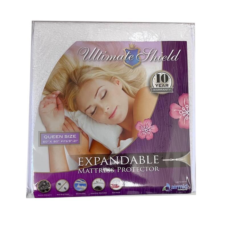Bed Bug Waterproof Expandable to 20-inches Complete encasement Mattress Cover - Queen