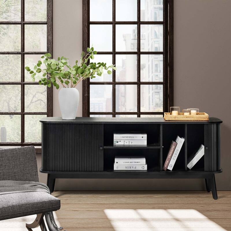 Franz TV Stand for TVs up to 65" with Adjustable Shelf by HULALA HOME