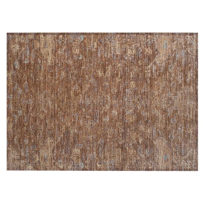Machine Washable Indoor/ Outdoor Traditional Chelsea Chantille Rug