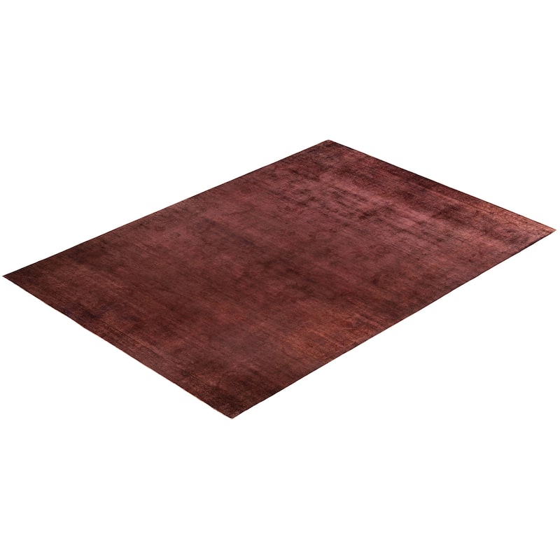 Overdyed One-of-a-Kind Hand-Knotted Area Rug - Pink - 10' 8" x 15' 2"
