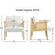 preview thumbnail 3 of 6, Yaheetech Upholstered Accent Chair Boucle Lounge Chair with Rattan Back and Sides