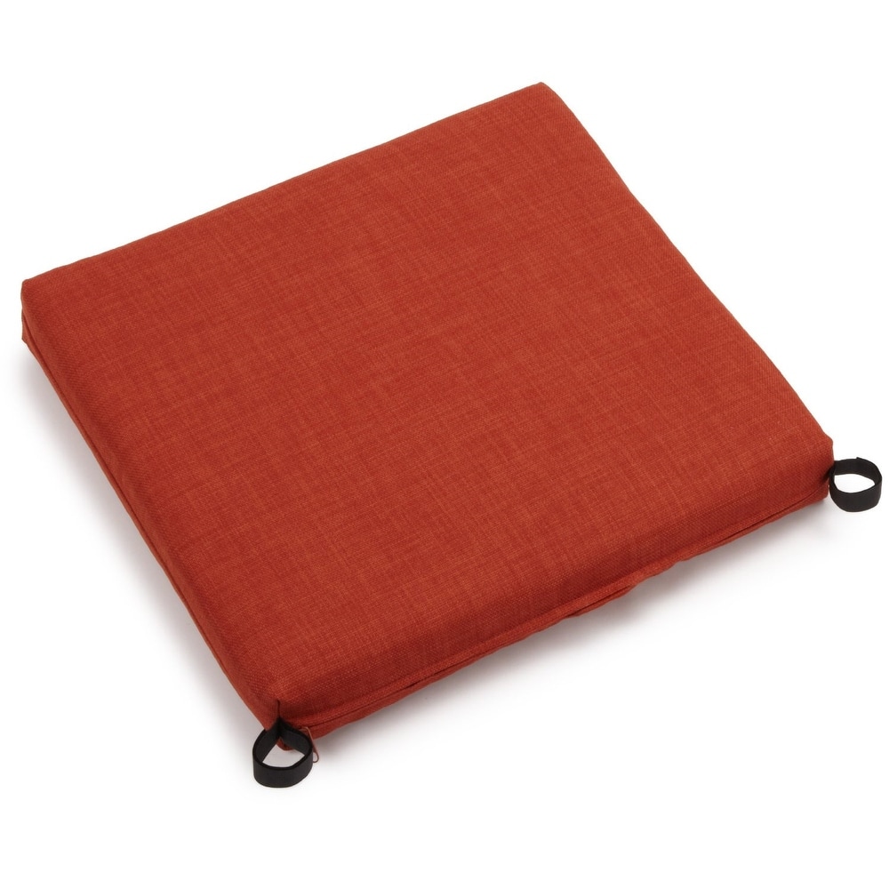 Indoor/Outdoor Polyester Solid Chair Cushion - 20 x 19