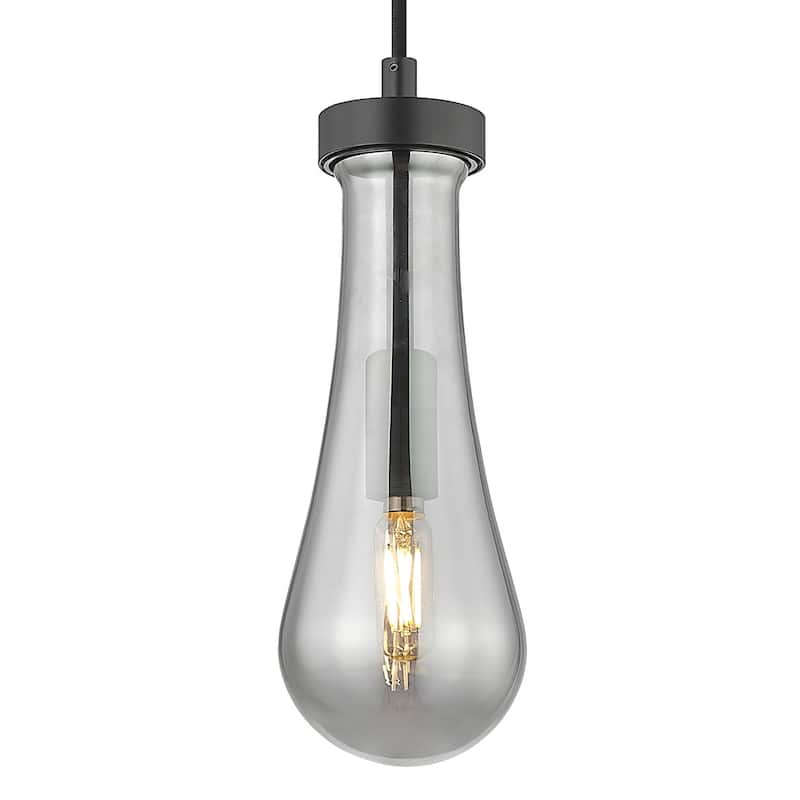 Innovations Lighting 451-1P-G451-4SM Owego 11" Tall Mini Pendant with - Matte Black