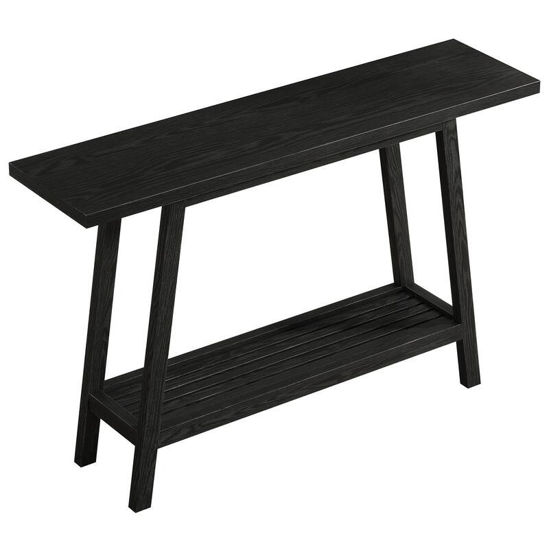 Solid Wood Console Table, Entryway Table with Storage Shelf, Couch Behind Sofa Table Hallway Foyer Accent Table