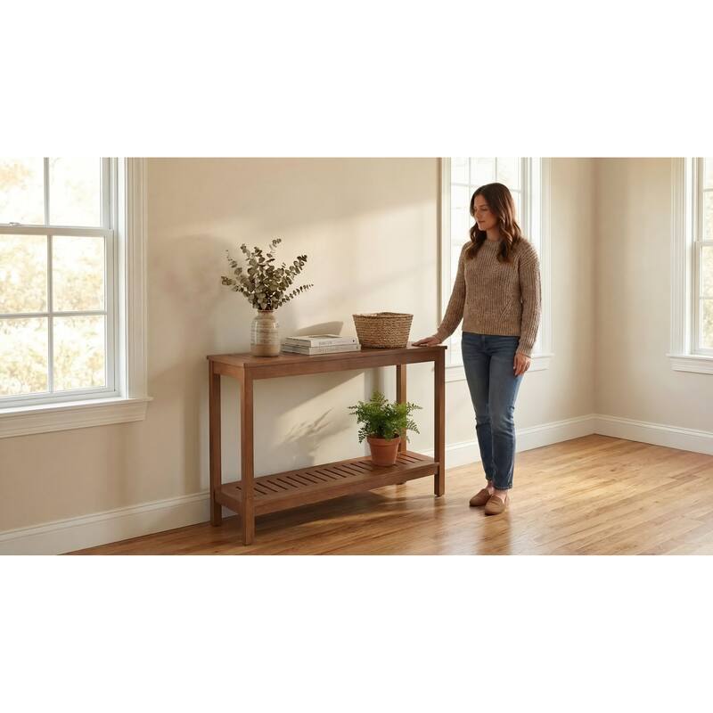 DTY Outdoor Living Longs Peak Eucalyptus Console Table