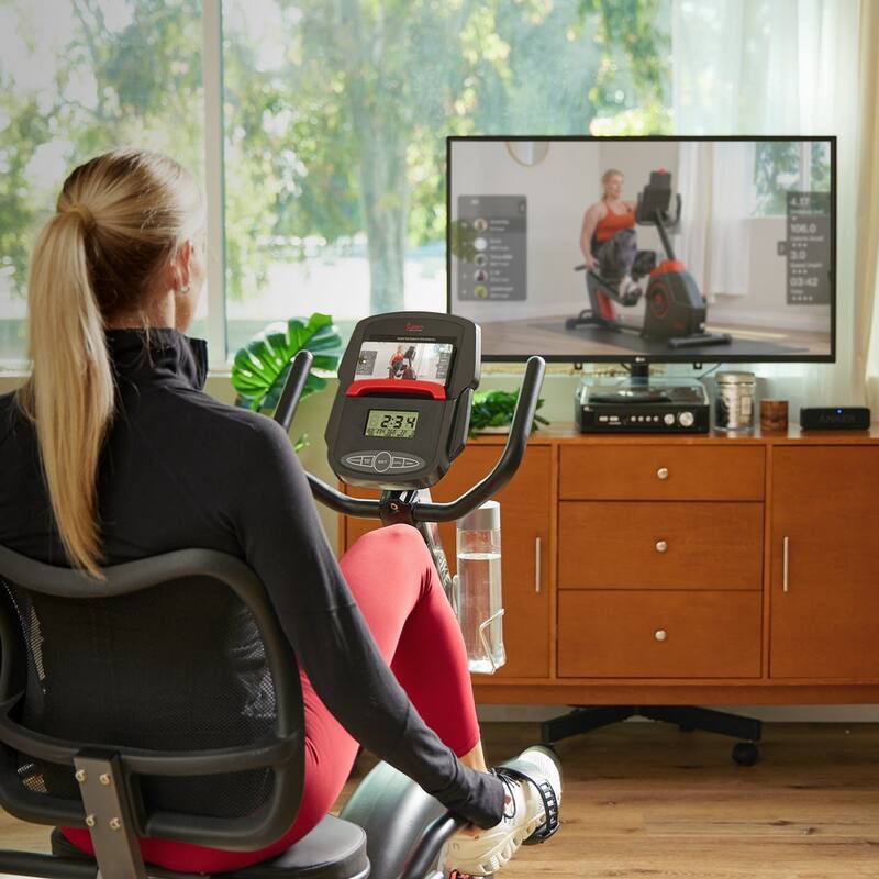 Sunny Health & Fitness Elite Interactive Series Exercise Recumbent Bike