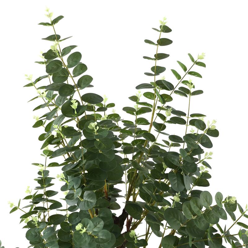 SAFAVIEH Danette Faux Eucalyptus 60-inch Potted Tree - 27" W x 27" D x 60" H - 27Wx27Dx60H