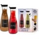 preview thumbnail 19 of 22, UMIEN Carafe Pitcher Square – Clear Beverage Carafes with Flip Top Lid, Easy Pour BPA Free Plastic Drink Container, 50 Ounce