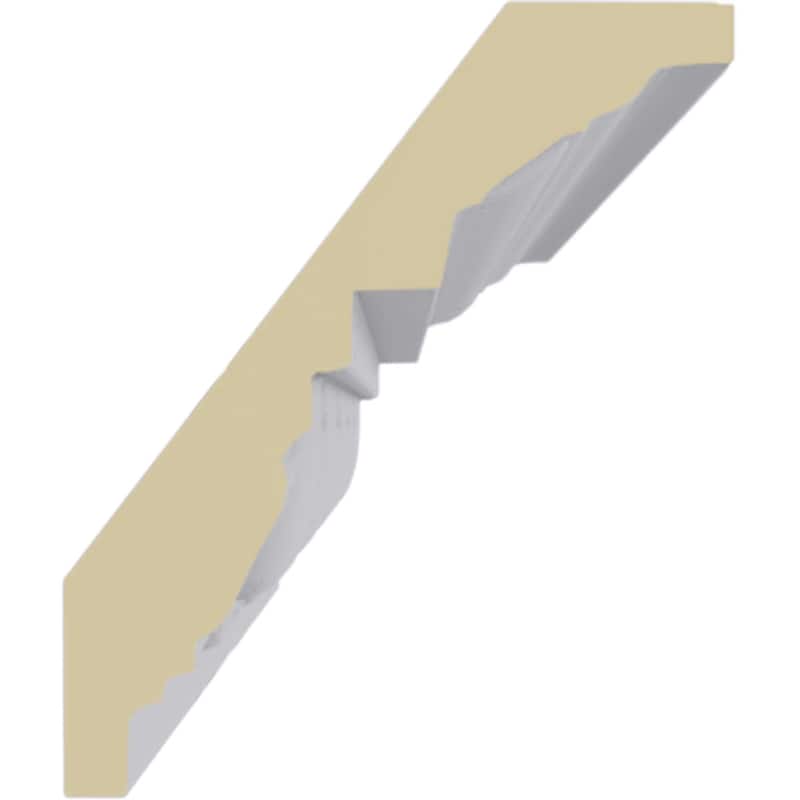 Traditional Egg & Dart with Beads Crown Moulding - 3 1/4"H x 2 3/4"P x 4 3/8"F x 94 1/2"L