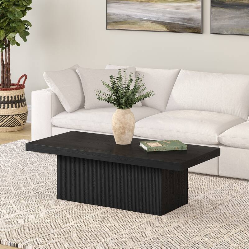 Torren 48" Wide Rectangular Fluted Coffee Table