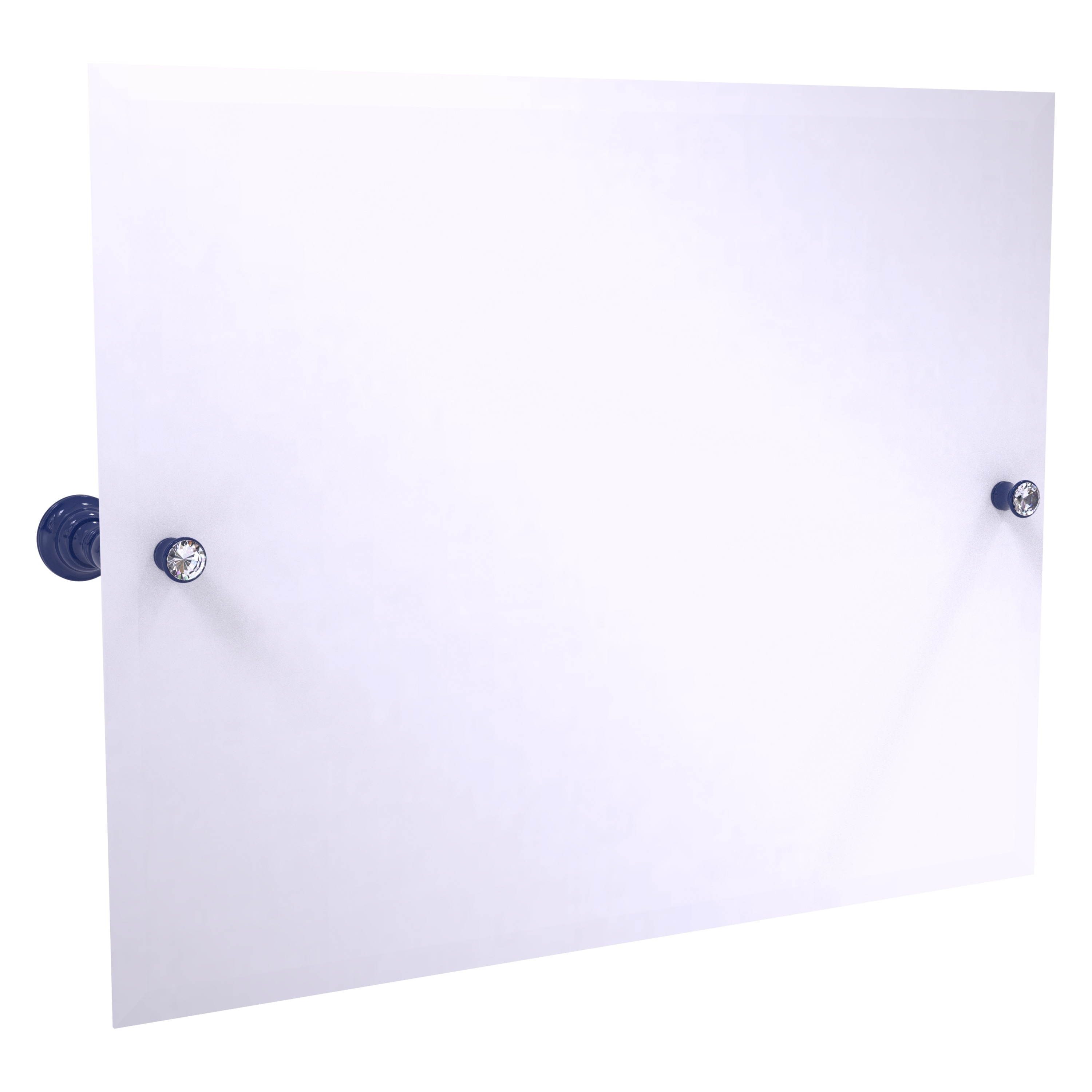 Allied Brass Carolina Crystal Collection Landscape Rectangular Tilt Mirror with Beveled Edge