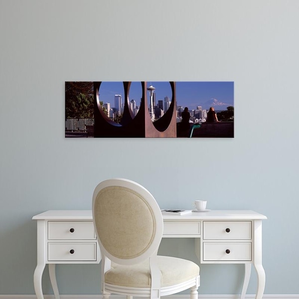 Easy Art Prints Panoramic Images's 'Queen Anne Hill, Space Needle, Seattle, King County, Washington State' Canvas Art