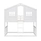 preview thumbnail 18 of 18, Twin Over Twin House Bunk Bed with Roof, Window, and Ladder