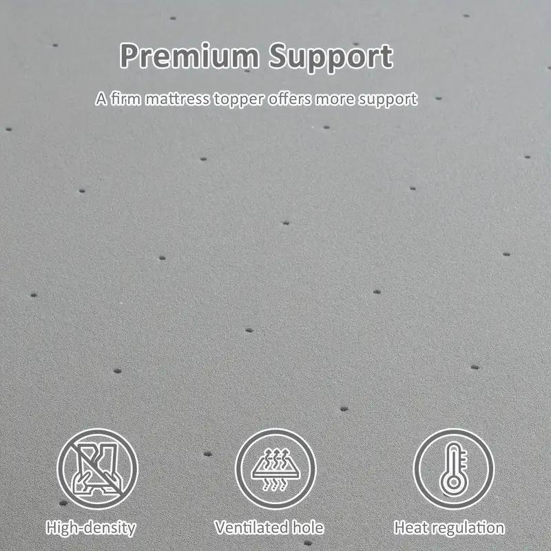 Extra Firm Twin Mattress Topper 2 Inch - High Density Firm Foam Bed Topper for Back Support & Pressure Relief