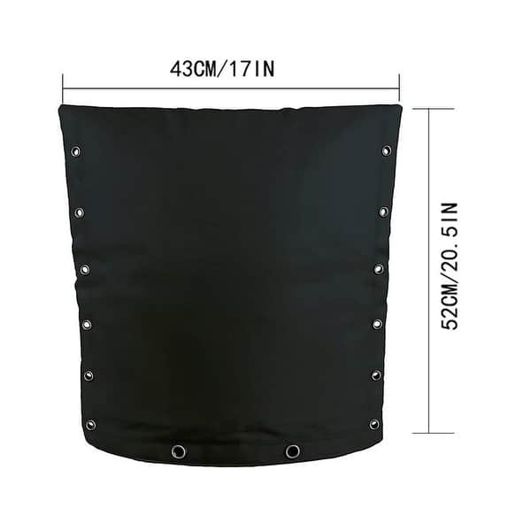 TOSELBAI Outdoor Faucet Cover – 13"W X 25.6"H, 420D Waterproof Oxford Fabric, 3-Layer Insulation, Protects From Freezing, Snow, UV & Rain, Reusable With Strong Velcro Straps, Black