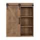 Kate and Laurel Cates Decorative Wood Cabinet with Sliding Barn Door - 22x28 - Rustic Brown