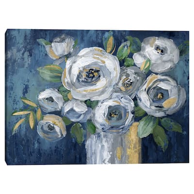 Indigo Touch of Gold by Nan Canvas Art Print