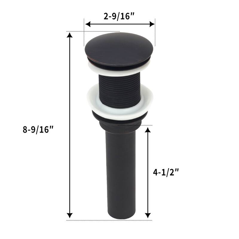 Pop-up Bathroom Sink Drain Without Overflow