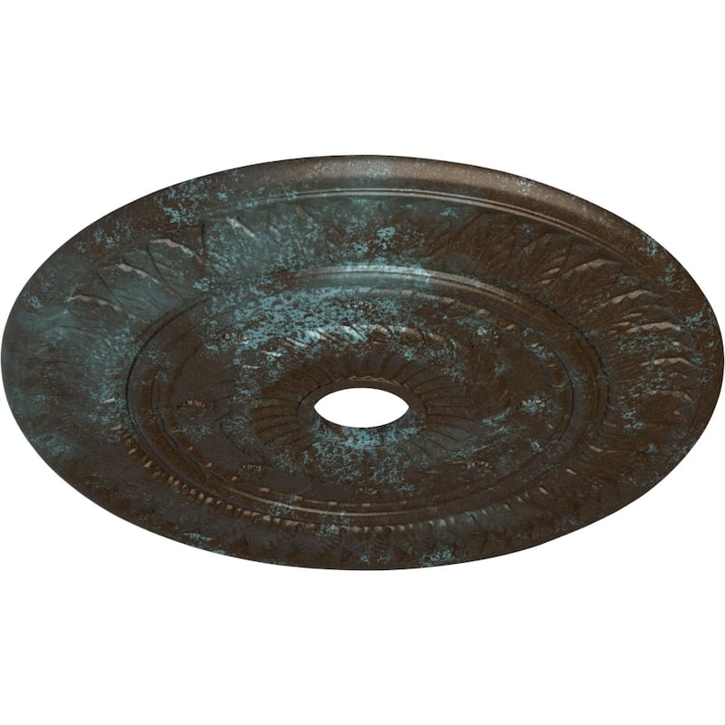 26 3/4"OD x 3 5/8"ID x 1 1/8"P Leaf Ceiling Medallion