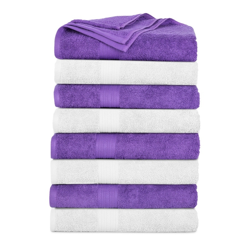 Cotton 600GSM Bathroom Towel Set 12 Pcs Assorted Color by Ample Decor -  4Bath 4Hand 4Wash - On Sale - Bed Bath & Beyond - 35361804