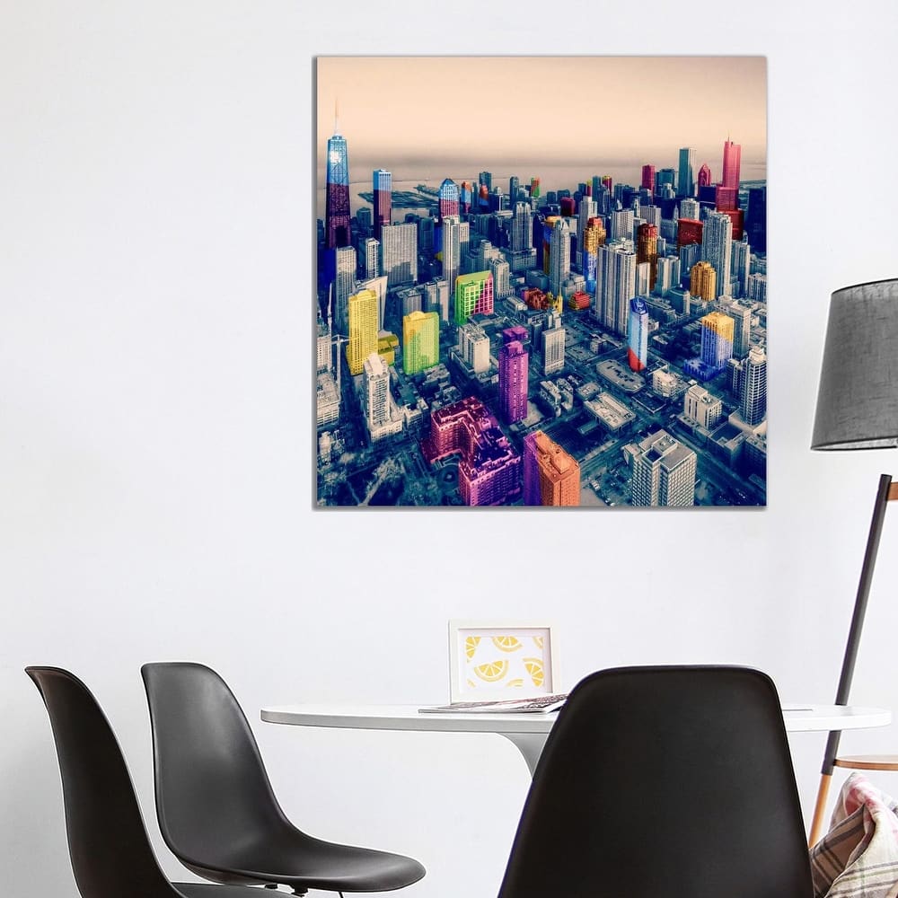 iCanvas "Chicago City Pop" by Unknown Artist Canvas Print