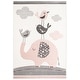 preview thumbnail 14 of 14, SAFAVIEH Carousel Kids Ursola Elephant Rug 4' x 6' - Pink/Ivory - Rectangle