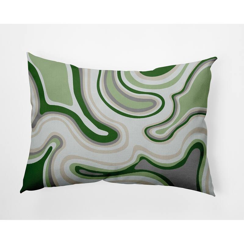 Agate Decorative Throw Pillow - Leaf - 14" x 20"