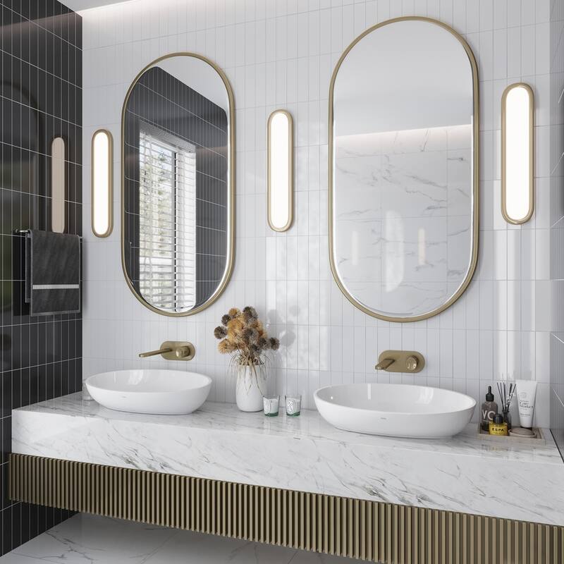 Apollo tile 2" x 8" Arte Glossy White Ceramic Tile (6.46 sq ft/case) - 60 Pack