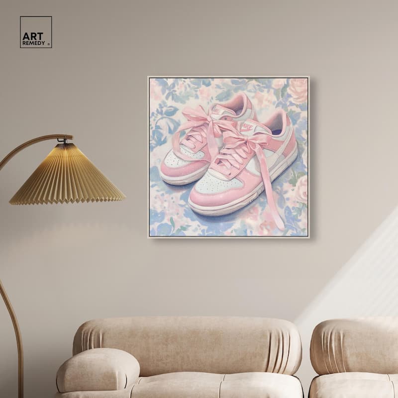 Gentle Ribbon Sneakers Canvas by Art Remedy