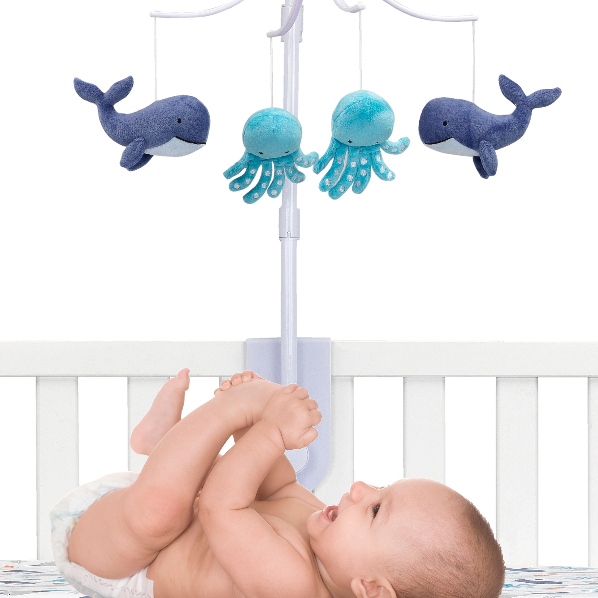 whale baby mobile