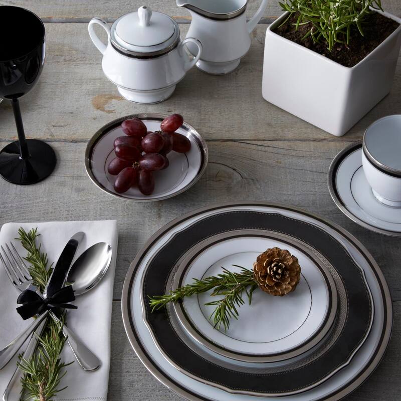 Noritake Austin Platinum Set Of 4 Fruit Bowls, 5-1/2", 4 oz.