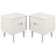 preview thumbnail 24 of 39, Middlebrook Mid-Century Solid Wood 2-Drawer Nightstand, Set of 2