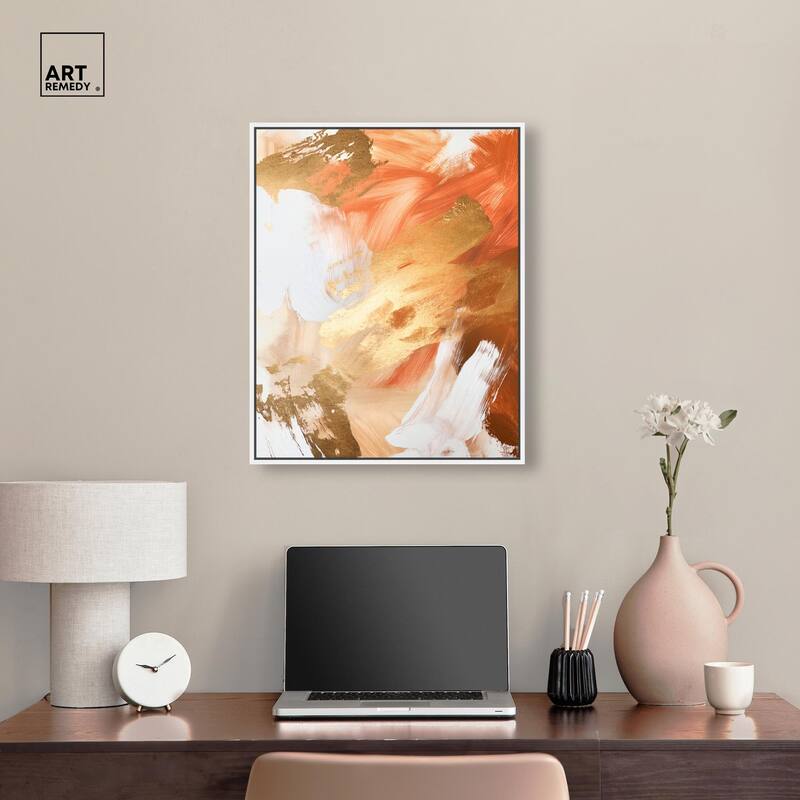 Golden Yellow Citrus Burst II Canvas by Art Remedy