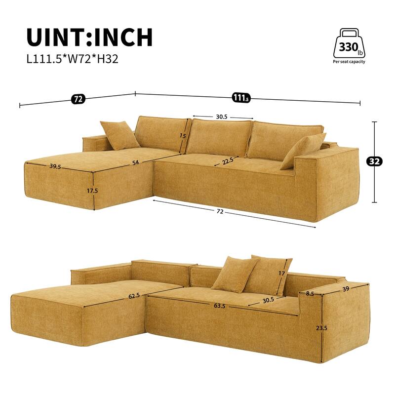 Minimalist Style Modular Sectional Sofa