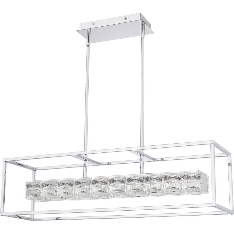 Dazzle Integrated LED Polished Chrome Island Light