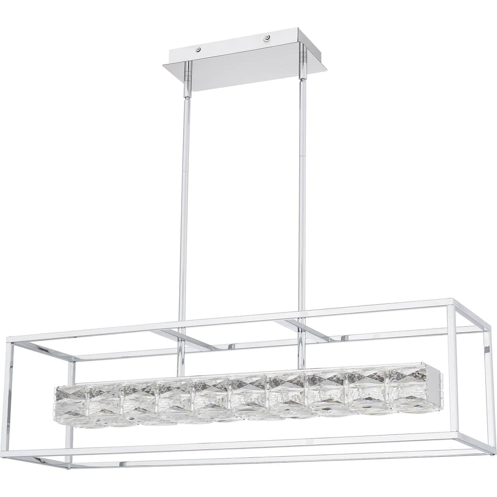 Dazzle Integrated LED Polished Chrome Island Light