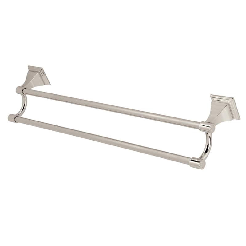 Kingston Brass Monarch 24-Inch Dual Towel Bar - Polished Nickel