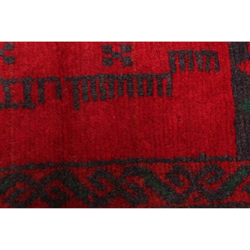 ECARPETGALLERY Hand-knotted Teimani Red Wool Rug - 3'8 x 6'8