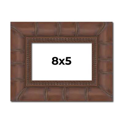 8x5 Frame Pewter Solid Wood Picture Frame Width 1.625 Inches | Interior Frame Depth 0.6875 Inches