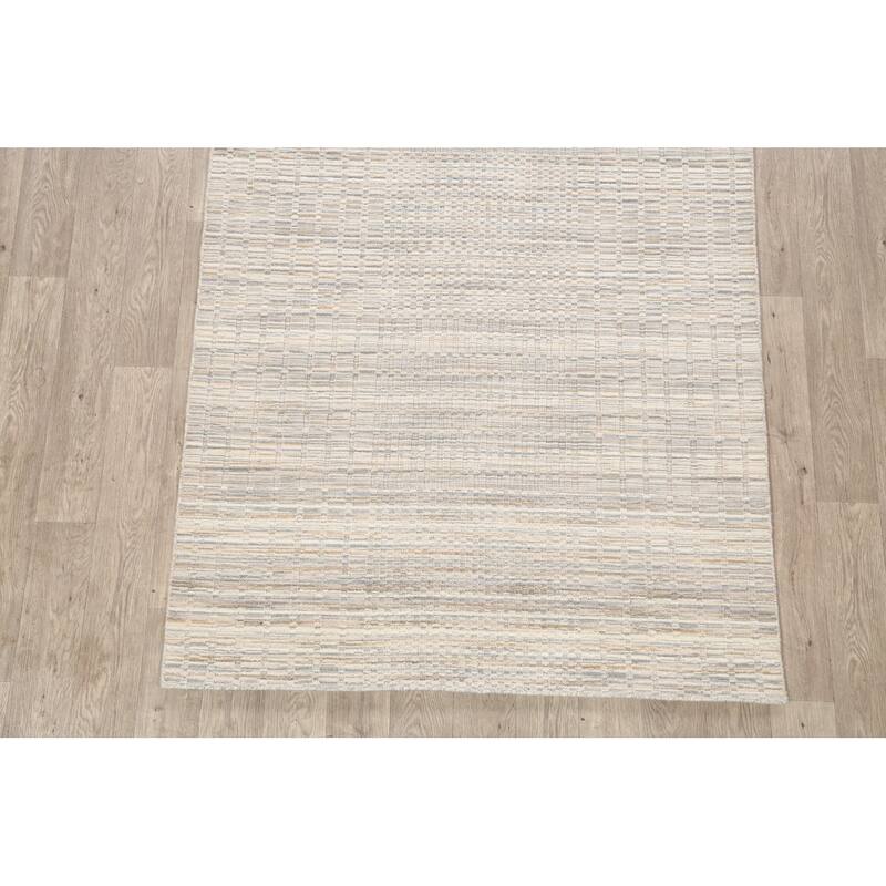 Geometric Modern Moroccan Oriental Wool Area Rug Hand-knotted - 4'8" x 7'7"