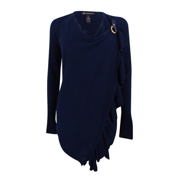 black wrap sweater women's