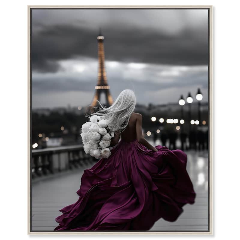 City of Love Canvas by Art Remedy - Silver - 24" x 30"