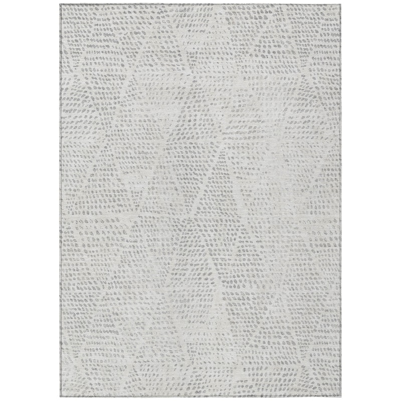 Machine Washable Indoor/ Outdoor Chantille Contemporary Diamonds Rug