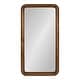 preview thumbnail 18 of 34, Kate and Laurel Pao Framed Wood Wall Mirror 17x32 - Walnut Brown